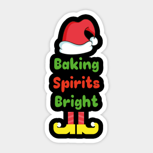 Elf - Baking Spirits Bright Christmas Baking Sticker